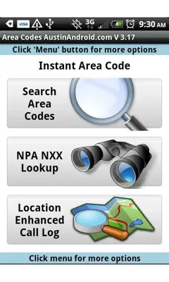 Area Code android App screenshot 5